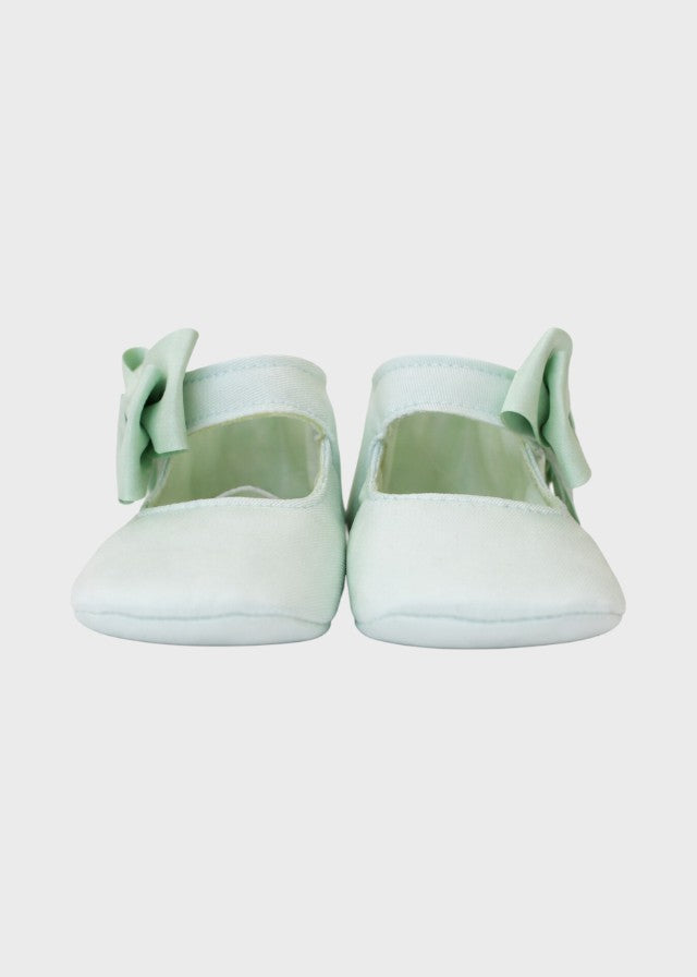 Grüner Taft-Satin-Ballerina SF4116/T098/V