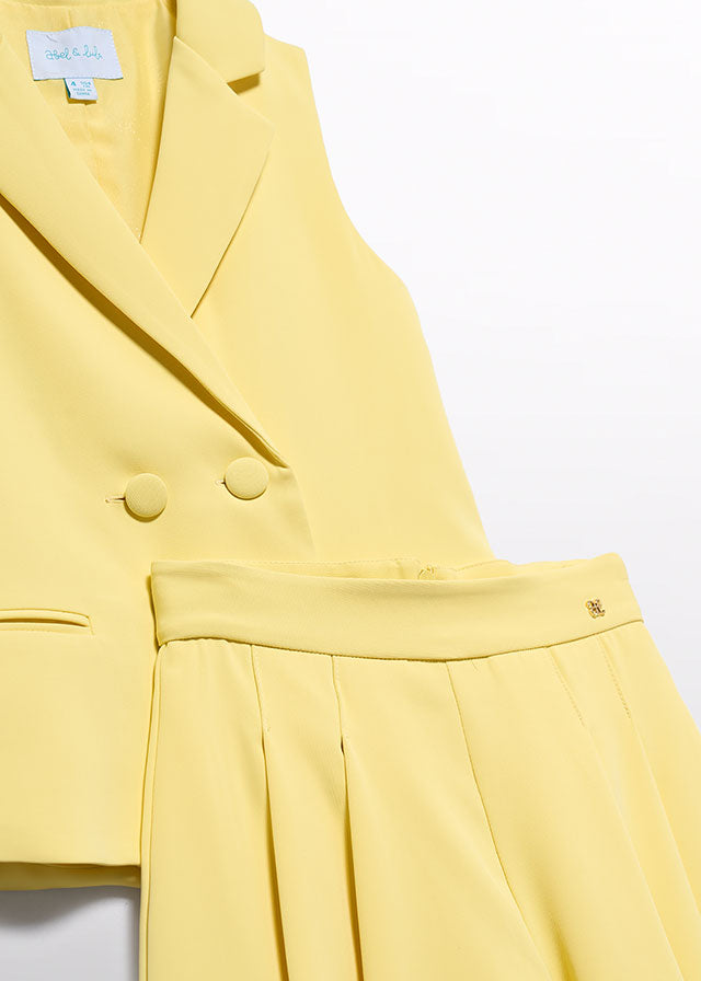 Yellow Bermuda Vest Set 5287/39