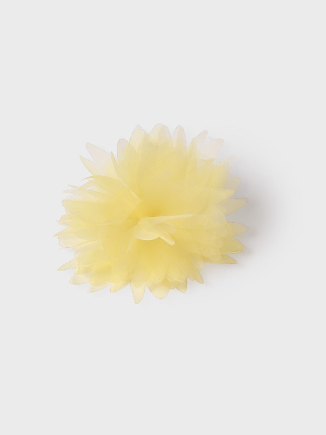 Fermaglio fiore organza  GIALLO 5409/G