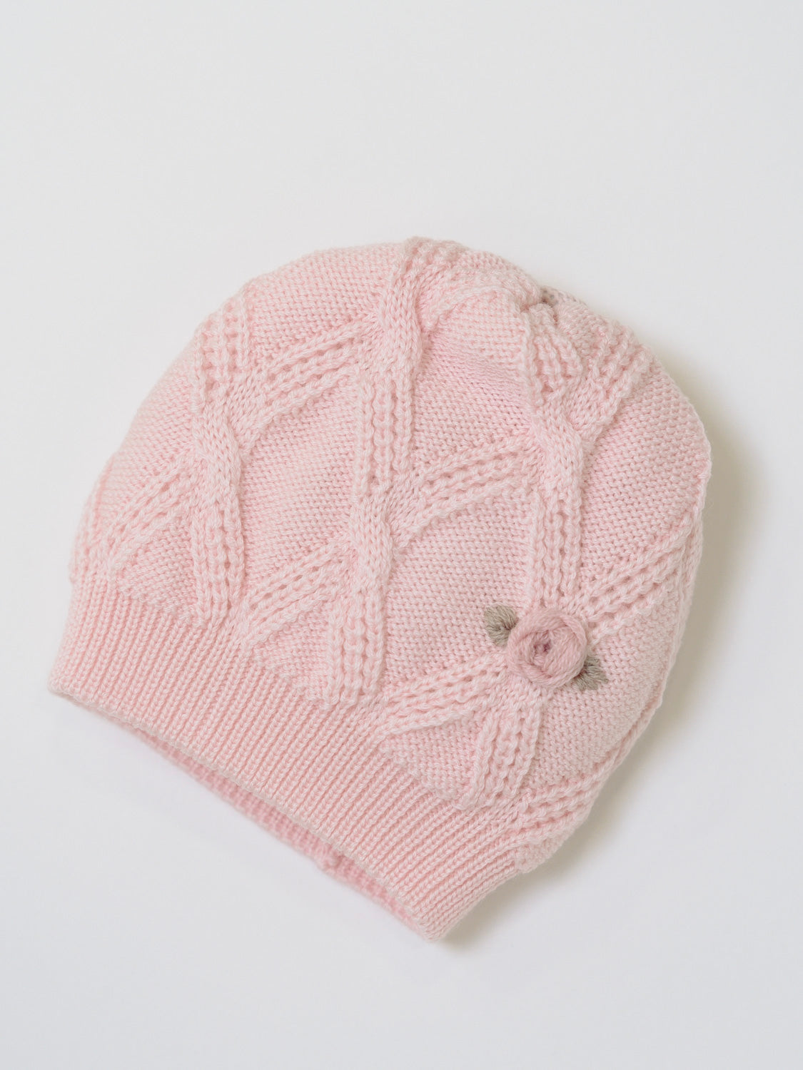 Cuffia Neonata ROSA IN2471BT/R -  NANU' BABY