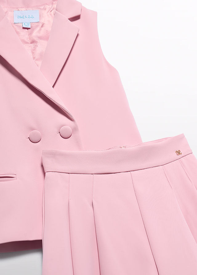 Pink Bermuda Waistcoat Set 5287/40