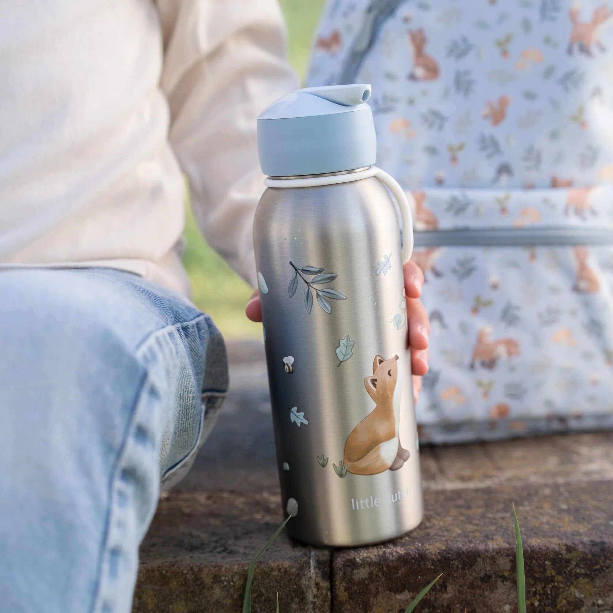 Borraccia Termica flip-up 350ml  Blu 107458065408 -  NANU' BABY