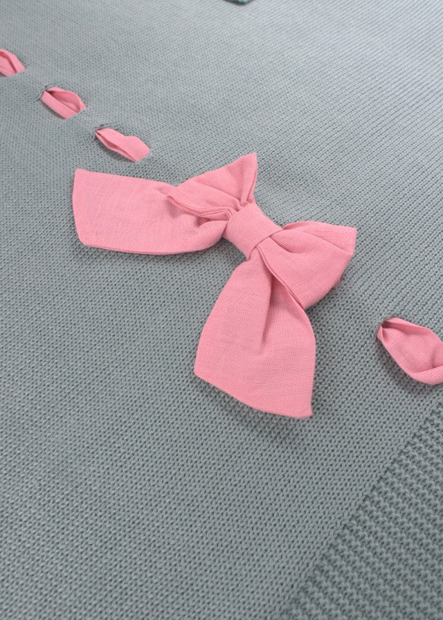 Grüne Schleifen-Baumwolldecke 191/V