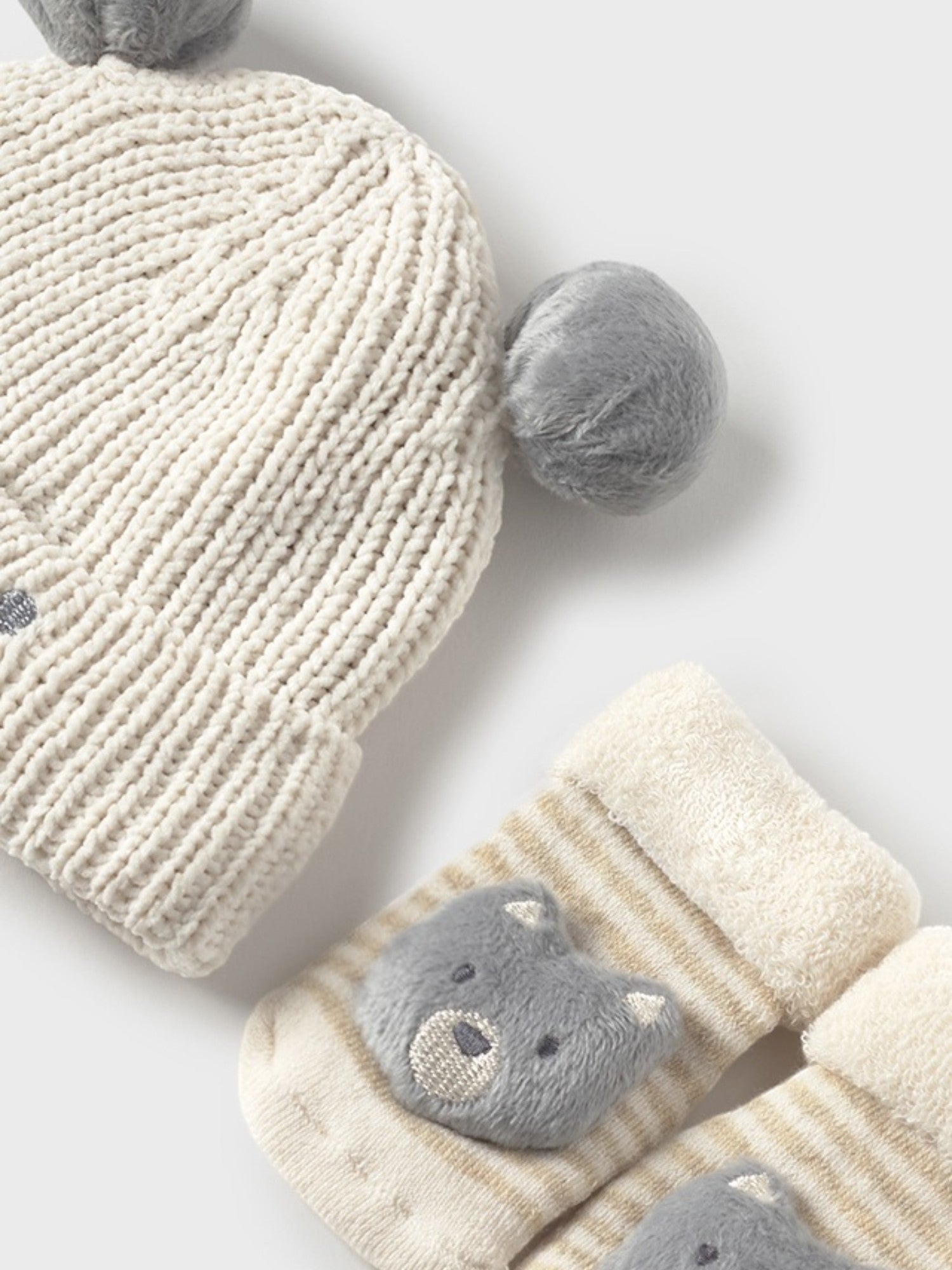 Set cappello e calzini Neonato Beige 9933/80 -  NANU' BABY