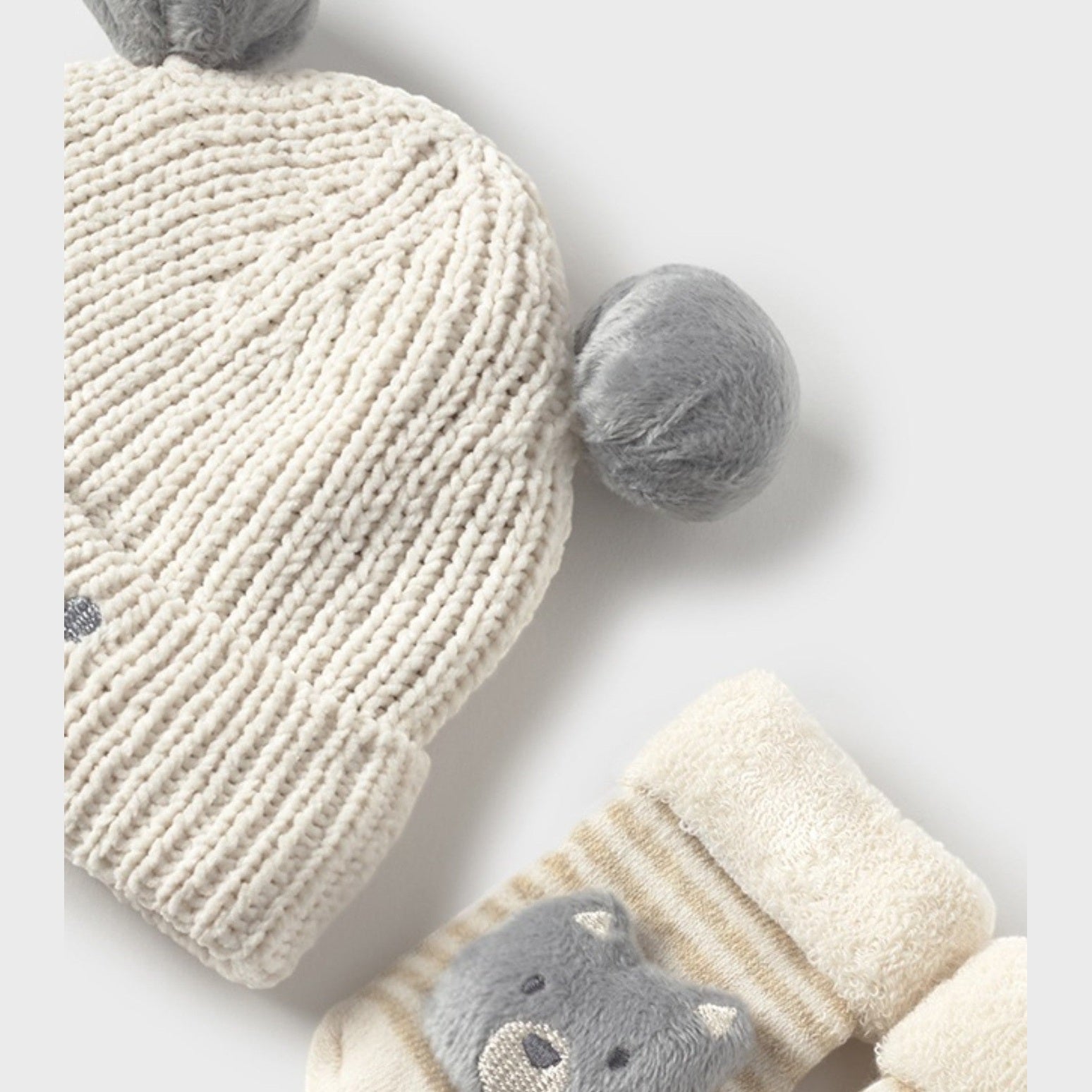 Set cappello e calzini Neonato Beige 9933/80 -  NANU' BABY