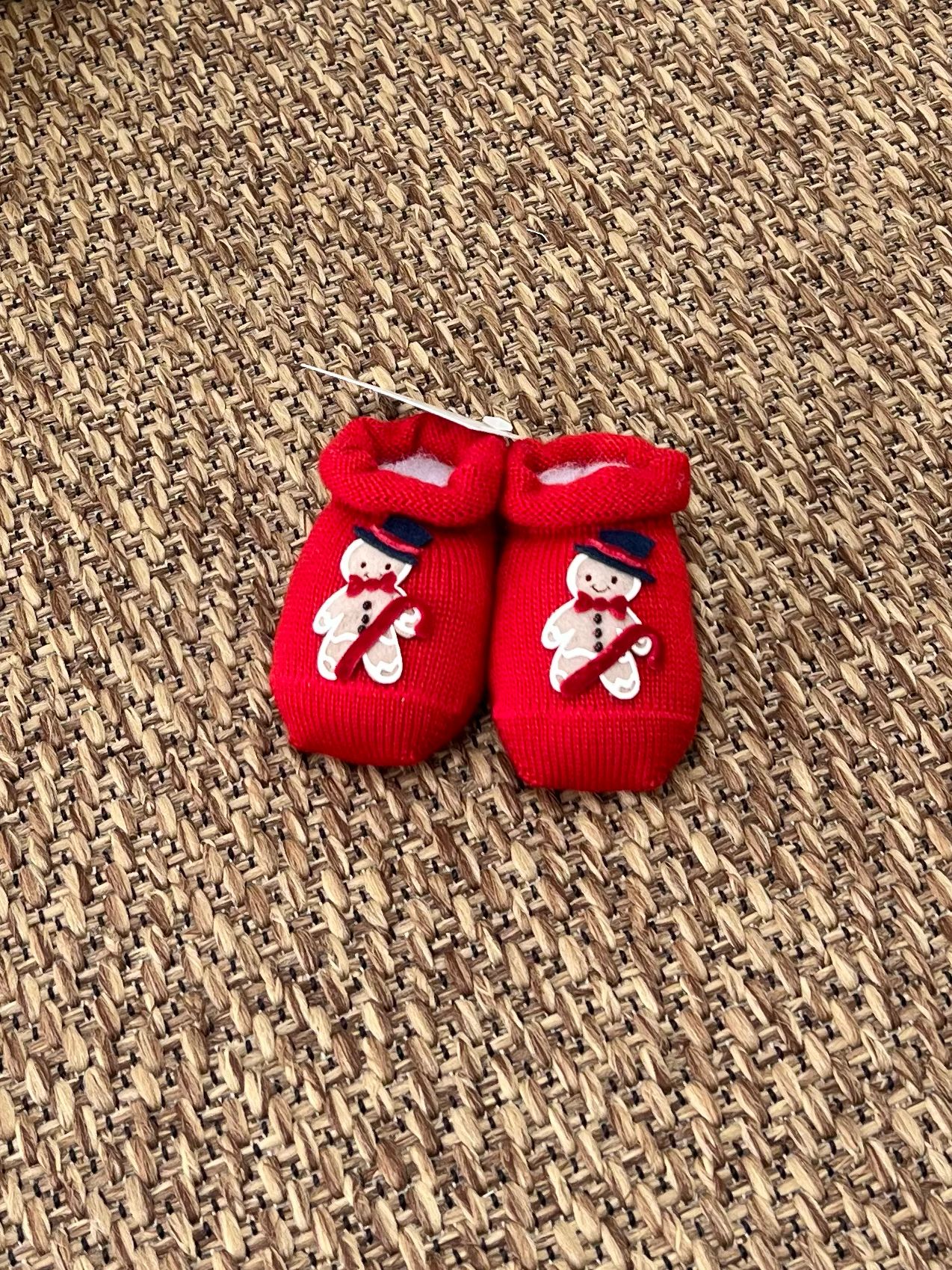 Babbucce Pan di Zenzero Neonato ROSSO 30607/S1 -  NANU' BABY