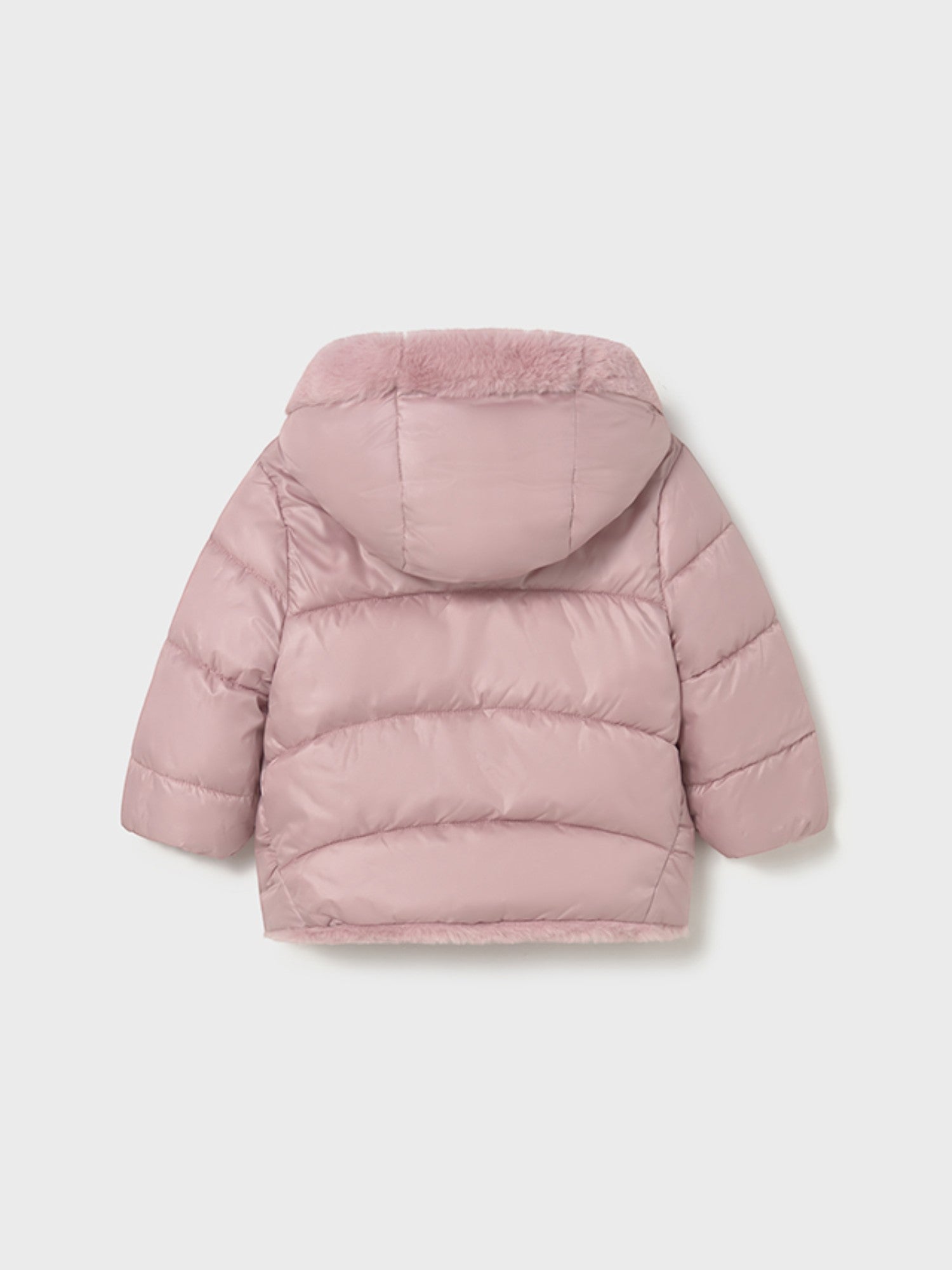 giubbotto reversibile pelo Bimba Rosa 2435/81 -  NANU' BABY