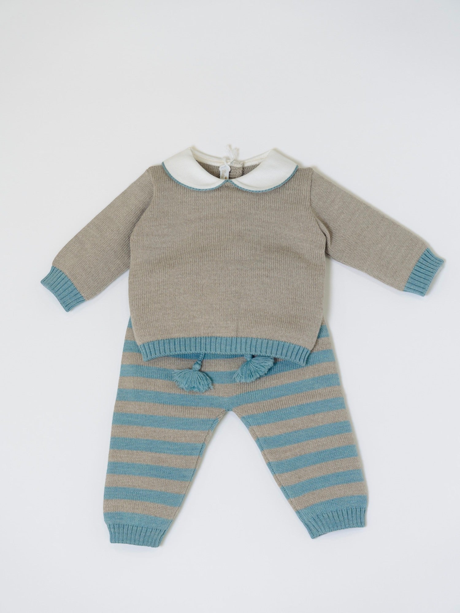 Completo nascita Righe Neonato VERDE RIGHE 523 -  NANU' BABY