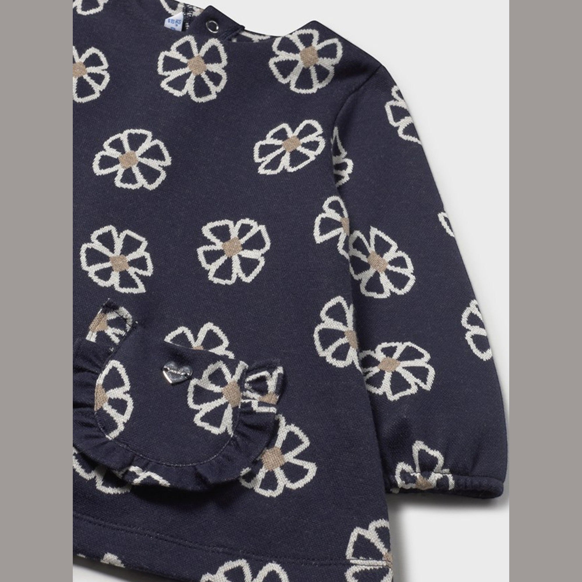 Abito punto jacquard Bimba Blu 2918/48 -  NANU' BABY