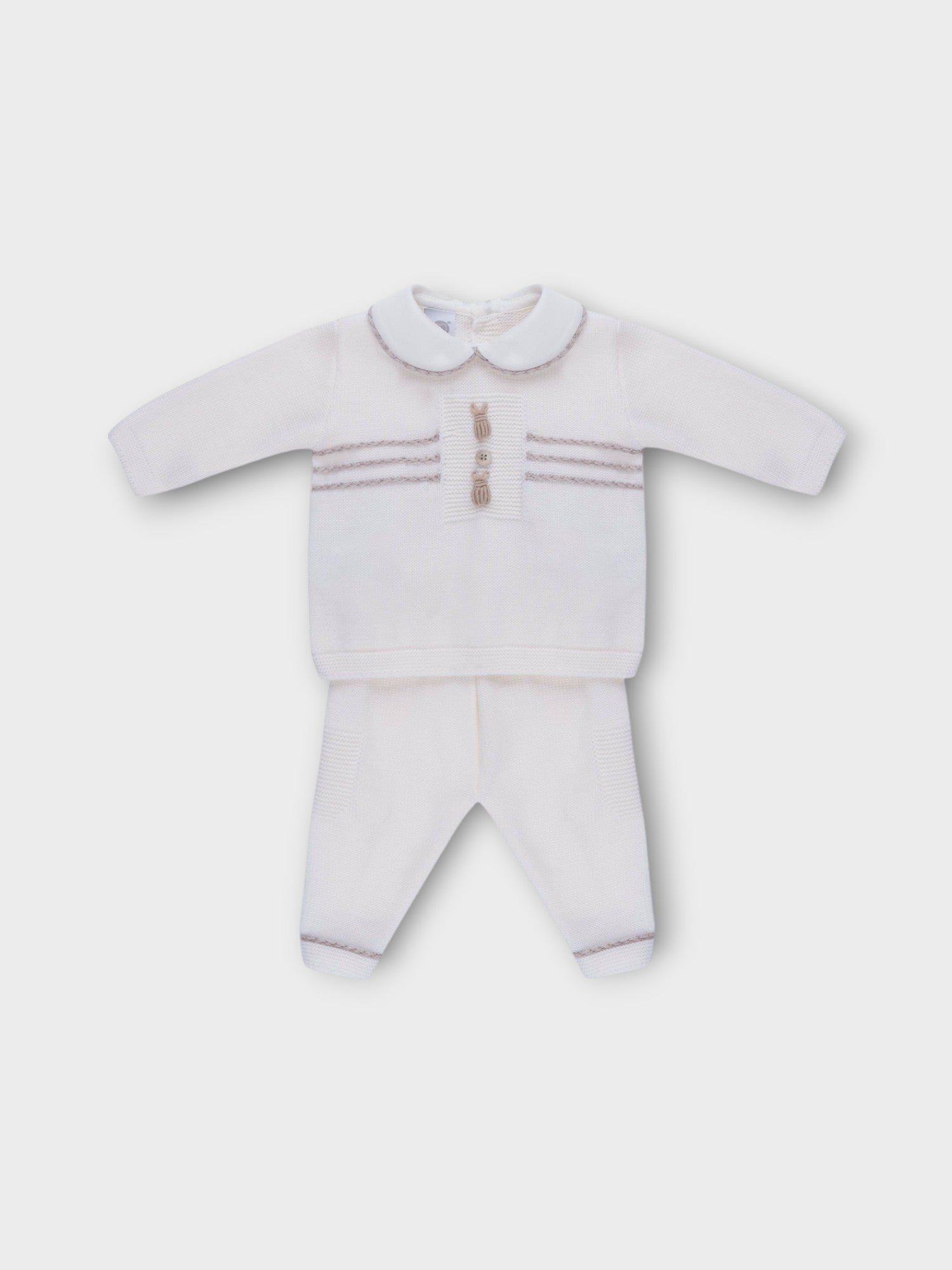 Completo nascita Neonato VANIGLIA IN6650 -  NANU' BABY