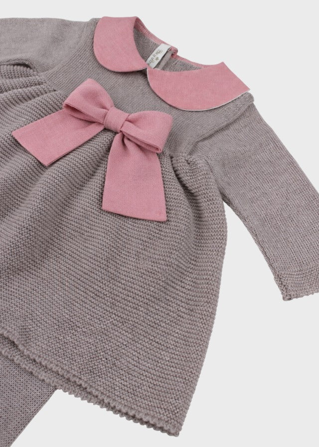 Korallenfarbenes Baumwoll-Leinen-Set 484