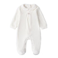 Tutina Intera Con Piede Neonato Bianco 3F671/112 -  NANU' BABY