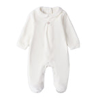 Tutina Intera Con Piede Neonato Bianco 3F671/112 -  NANU' BABY