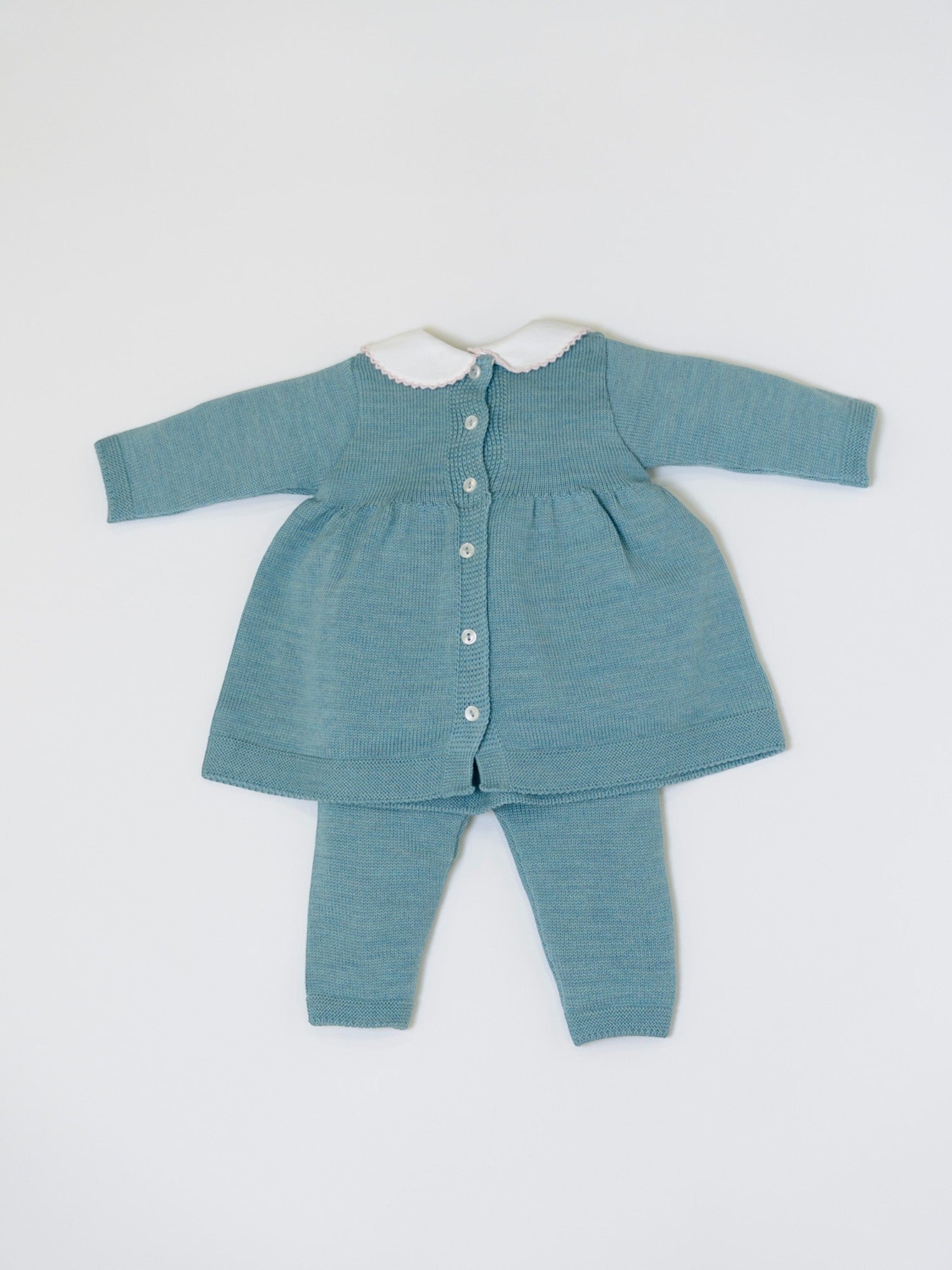Completo nascita Roselline Neonata Verde ROSELLINE/432-V -  NANU' BABY