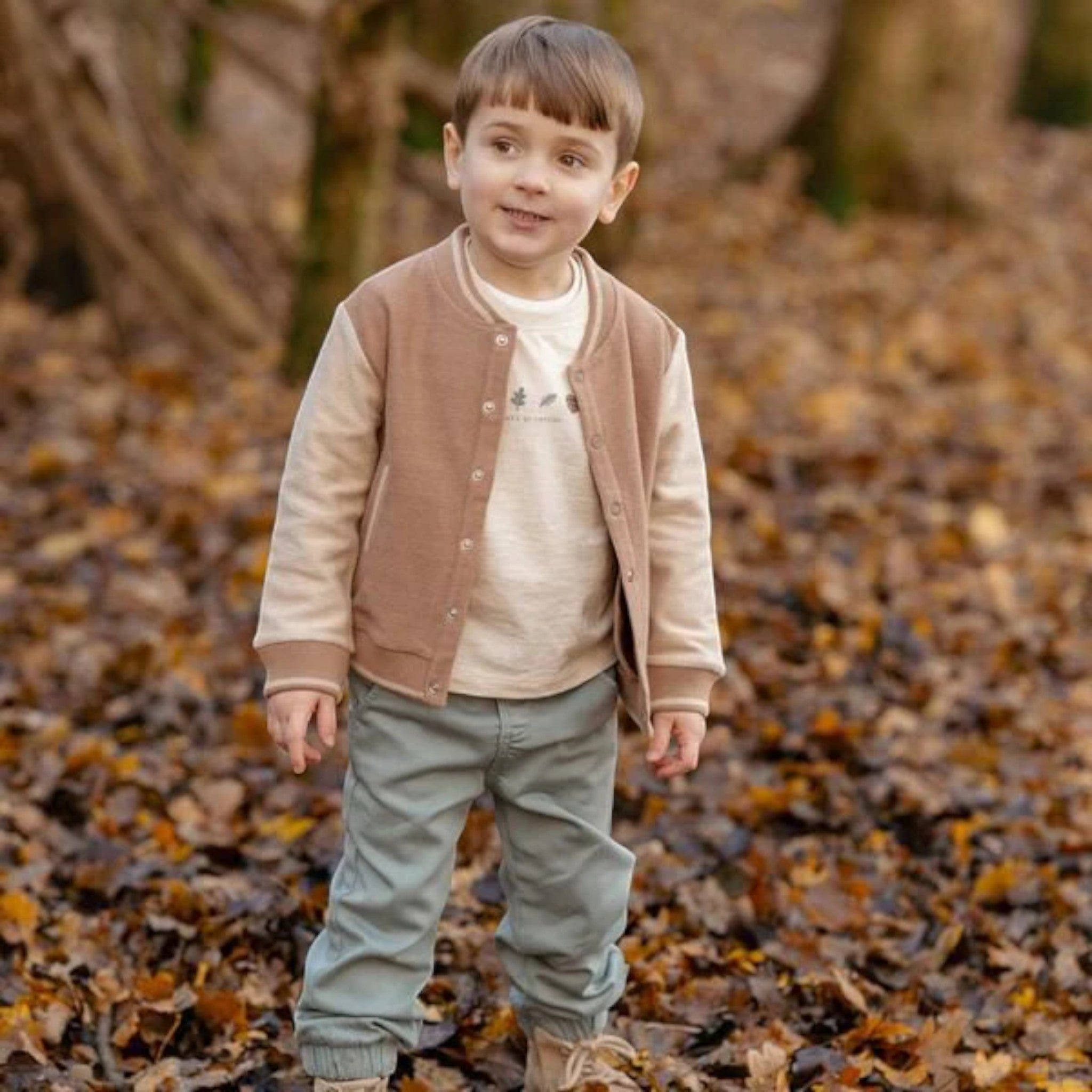 Knitted cardigan - Friends of the Forest Boy Brown CL25092104