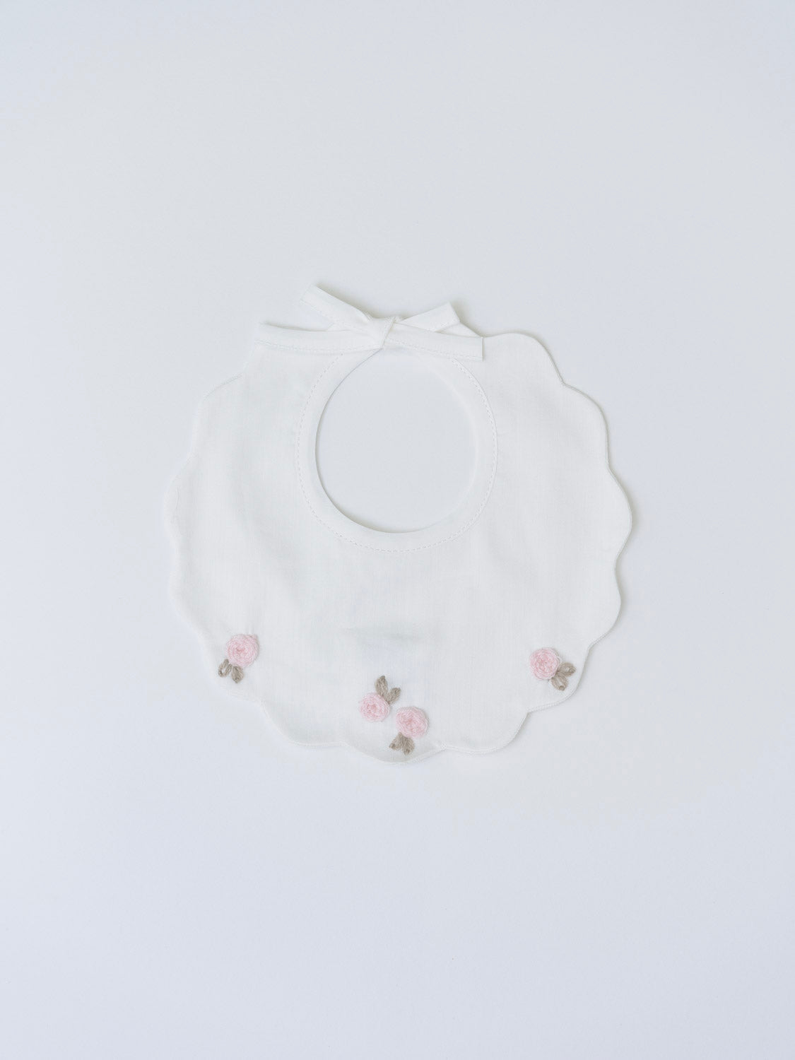 Bavetta rosa fiocco Neonata VANIGLIA IN10BAV/R -  NANU' BABY