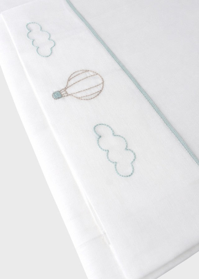 Lenzuolino Cotone Mongolfiera Verde EK50LEV