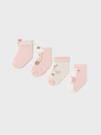Set mit 4 rosa Socken 2G-9762/RB