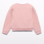 Maglione jacquard ciniglia Bimba Rosa 5828/8 -  NANU' BABY