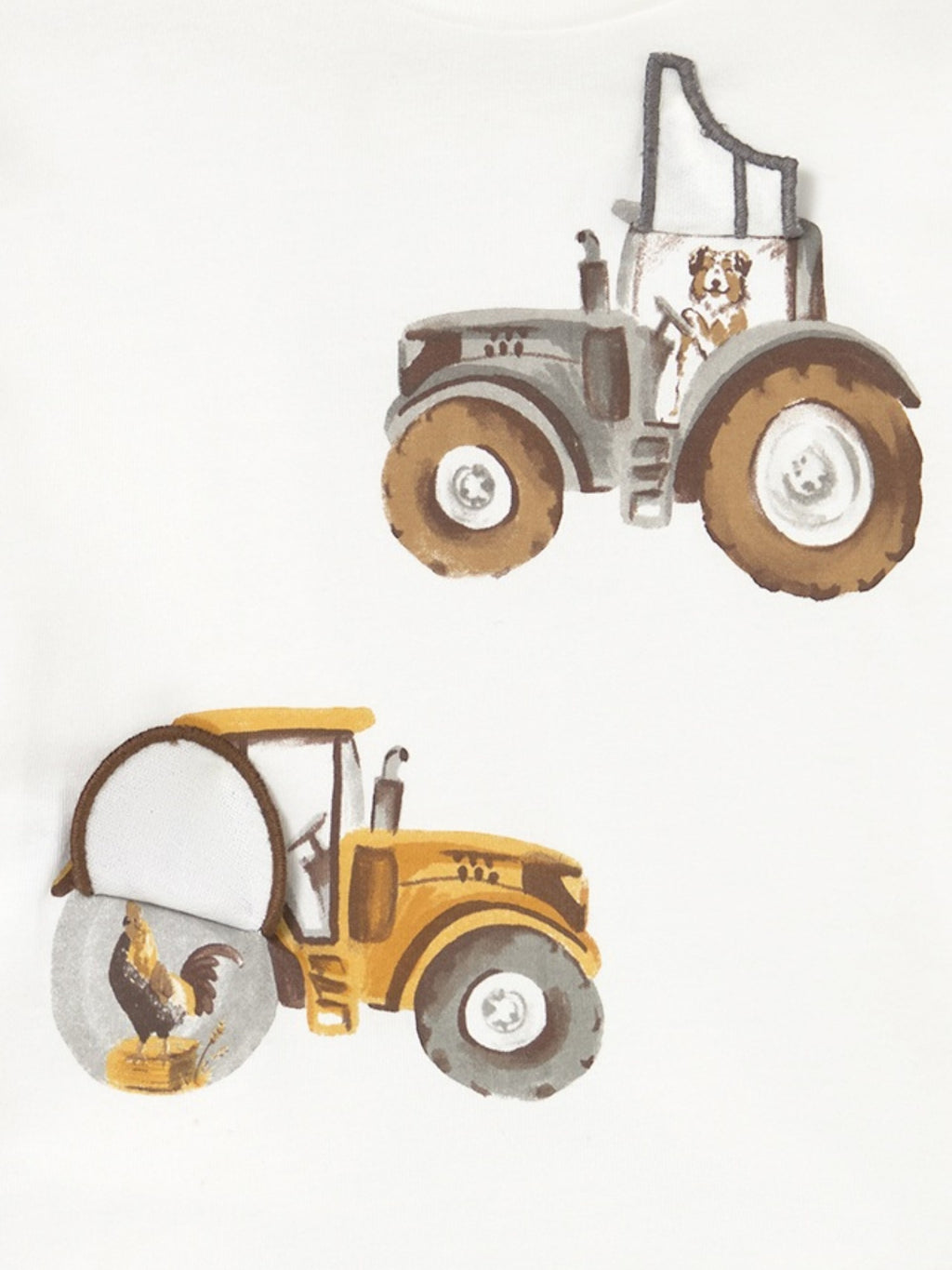 Camicia  m/l "play" trattore Bimbo PANNA 2069/39