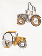 Camicia  m/l "play" trattore Bimbo PANNA 2069/39