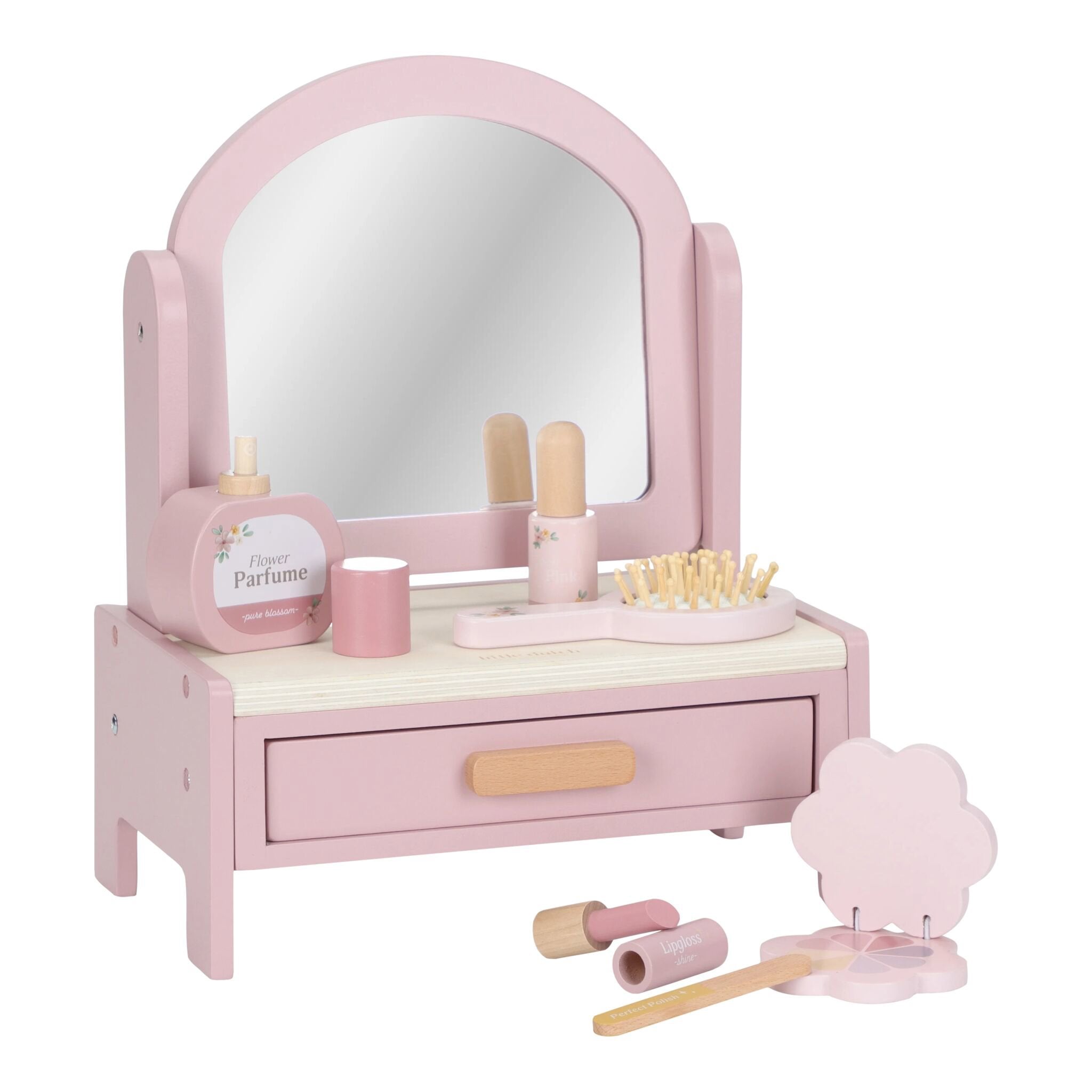 Wooden vanity table, Pink LD2516
