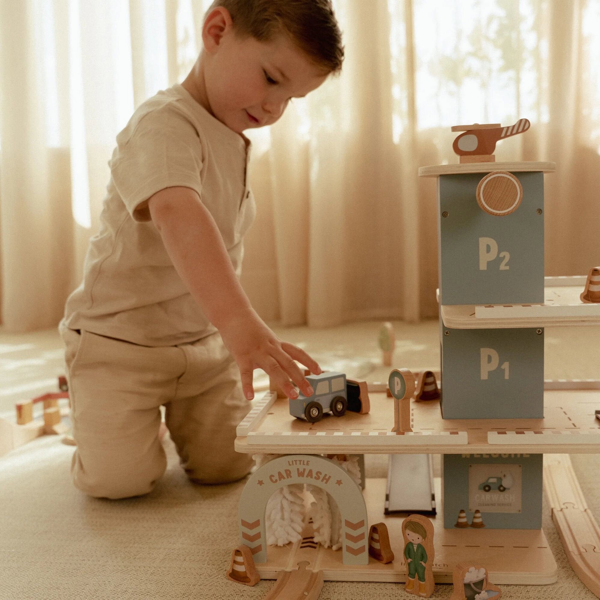 Garage in legno  Multicolore LD2534