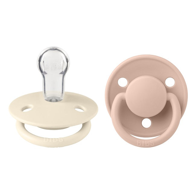 Set mit 2 DE LUX-Schnullern Elfenbein/Blush – 150215