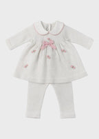 Completo Cotone Roselline Bianco 462