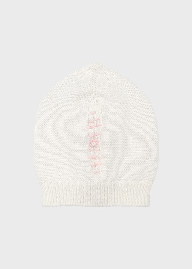 MARCO/CU Pinke Baumwollmütze mit Smok-Einsatz