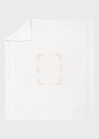 Coperta Fiori Ricamati Bianco SAIT/CO-R