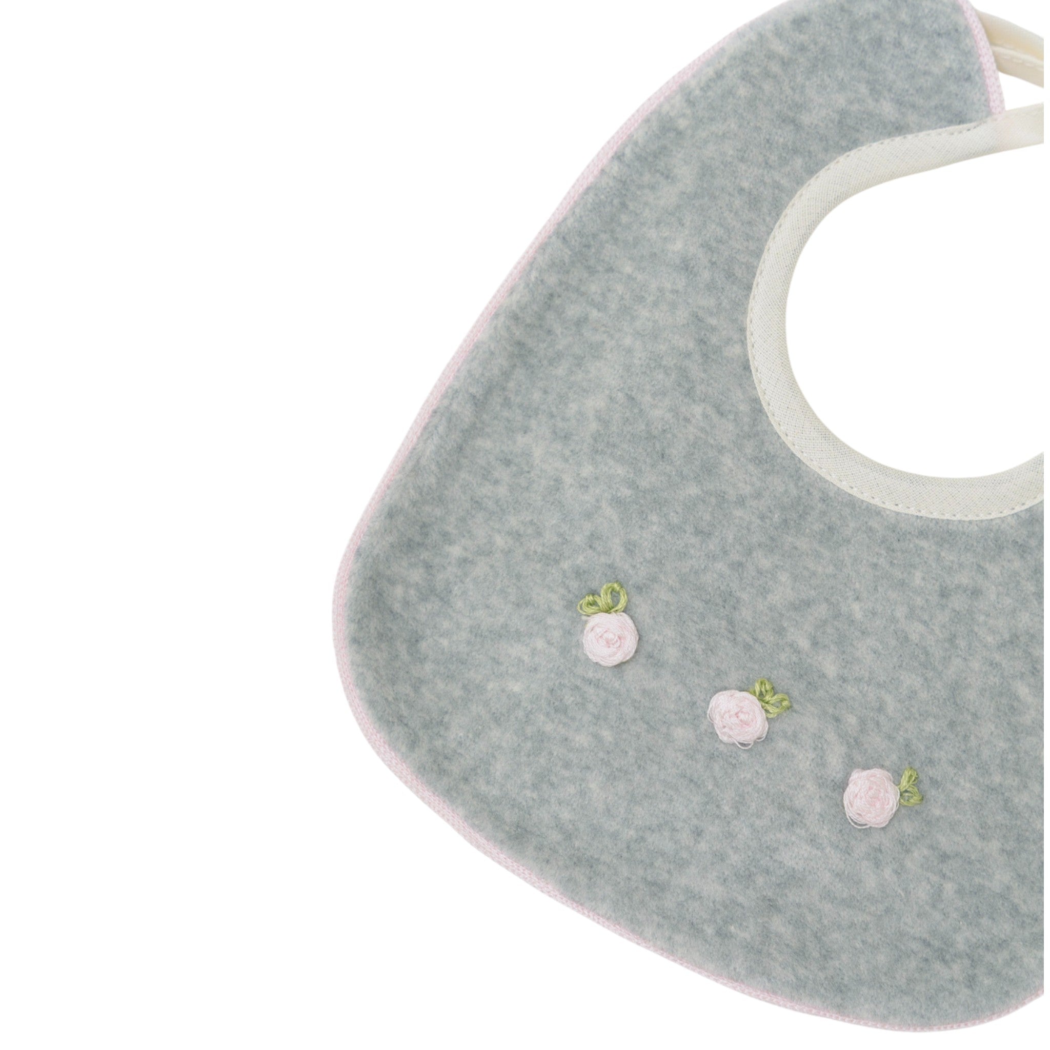 Set of Baby Hat and Bib, Grey Chenille, SARTORIA DEI PICCOLI (code LR1105)