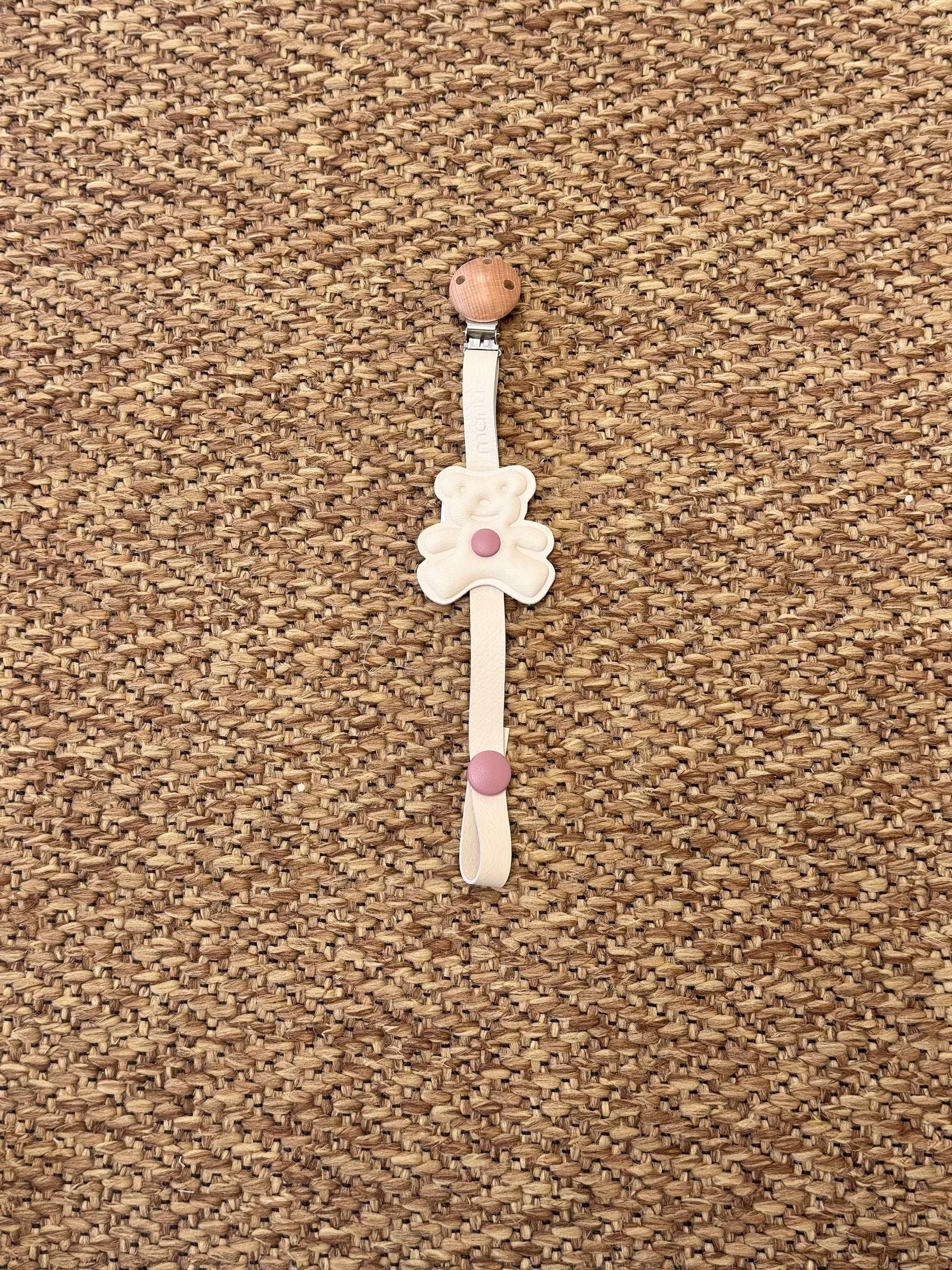 Porta Ciuccio Beige Melograno Cotone - MARLÙ IN910PC/R