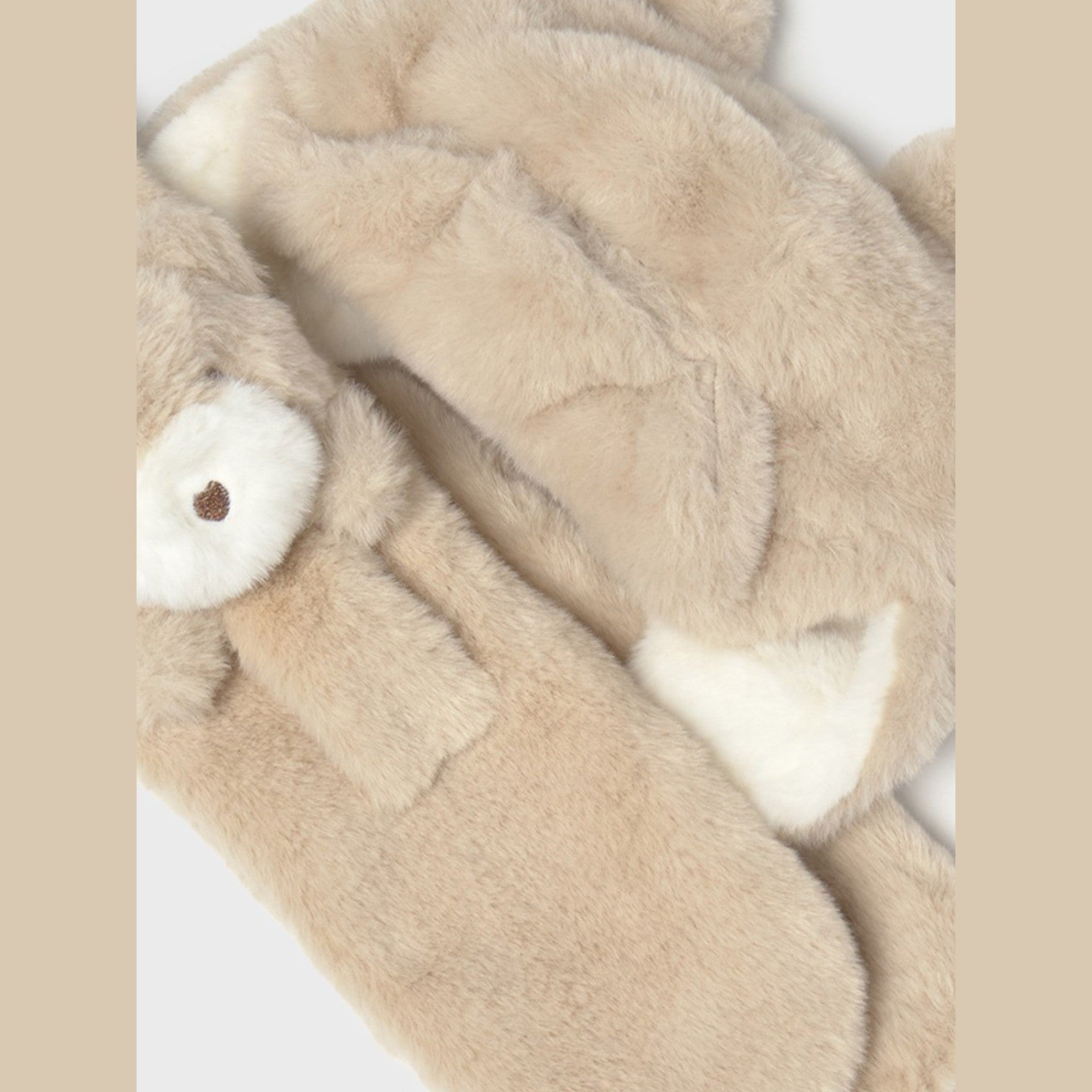 Completo cappello,sciarpa pellic  Avorio 10020/65 -  NANU' BABY