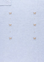 Dove Grey Sky Bows Blanket EK6380/C