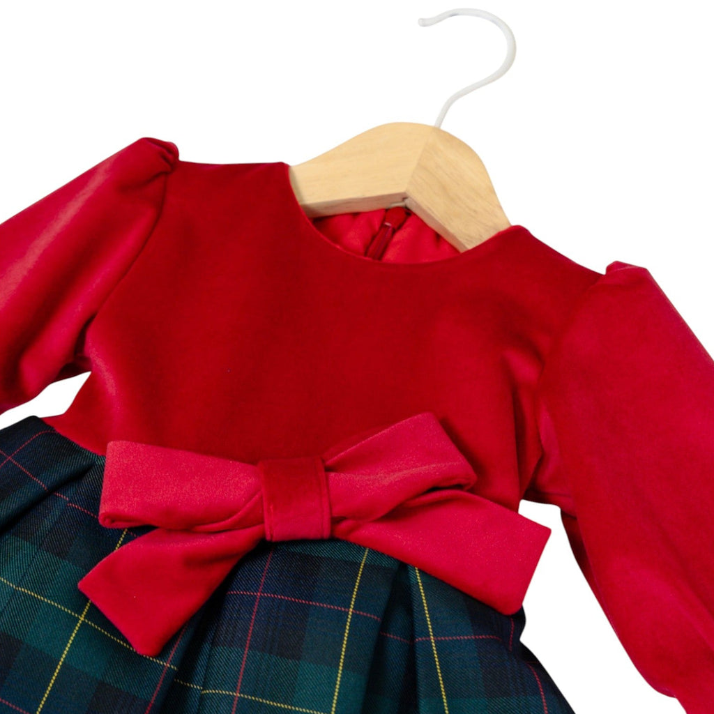 Rotes Babykleid für Mädchen B0573A1