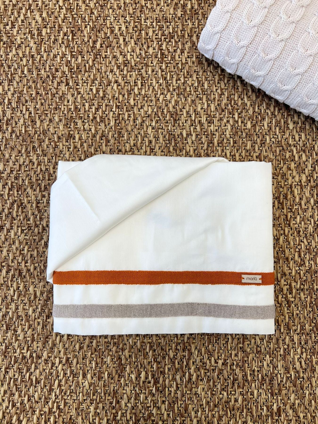 Lenzuolino trecce Neonato Vaniglia IG75LE