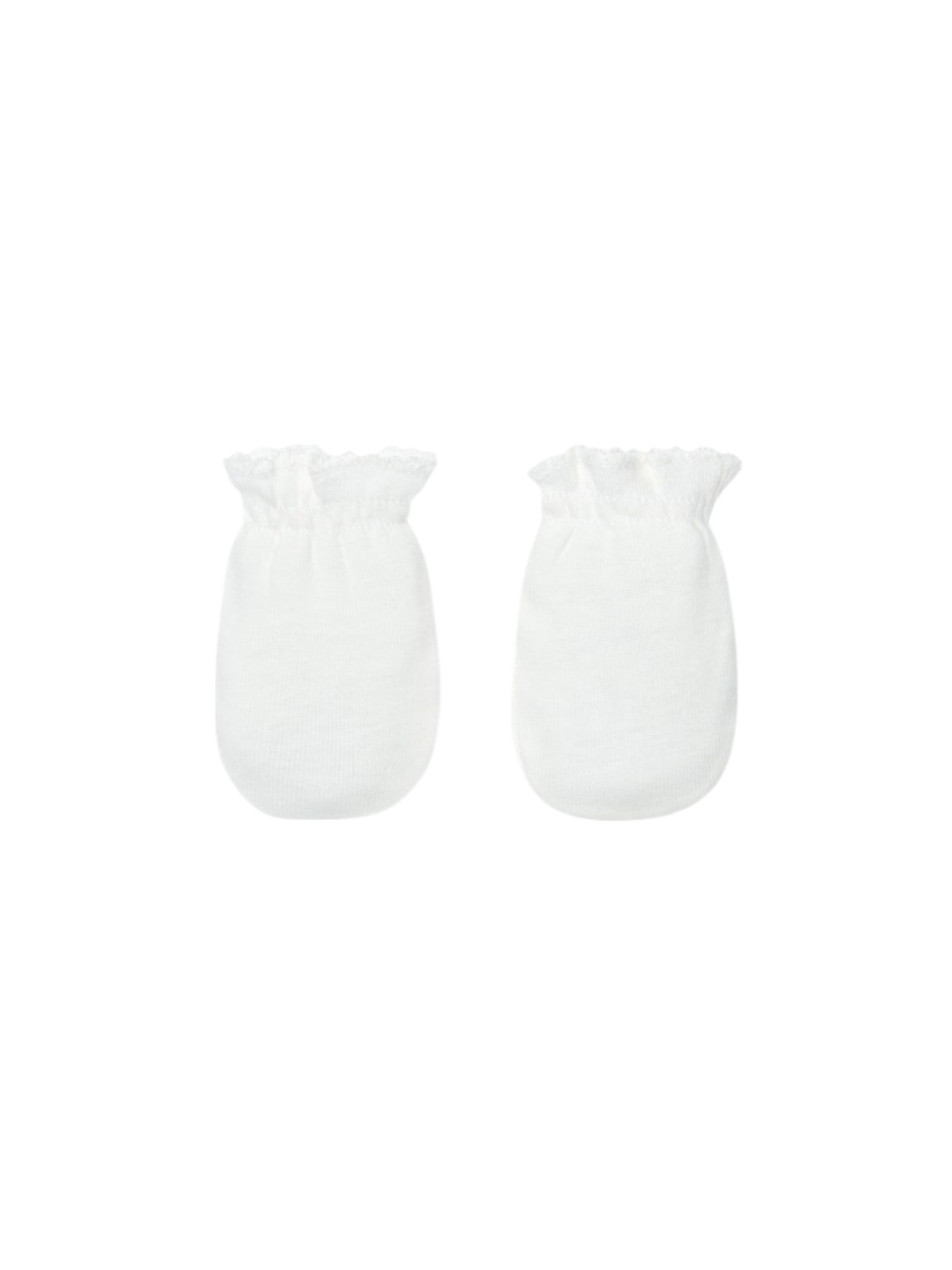 Manopoline in cotone Neonato Bianco 8800 -  NANU' BABY