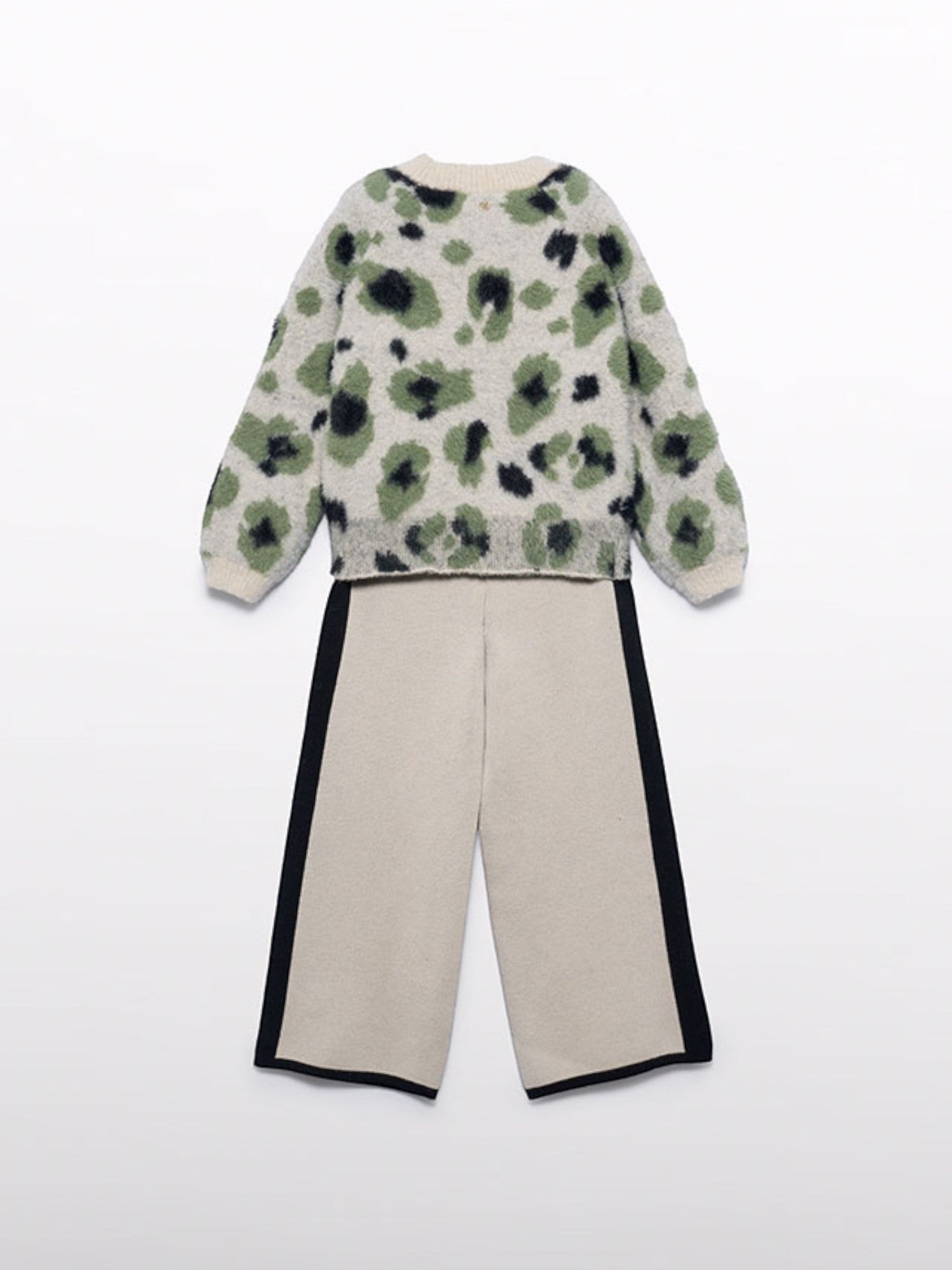Compl. pantalone leopardo pel Bimba Nero 5733/1 -  NANU' BABY