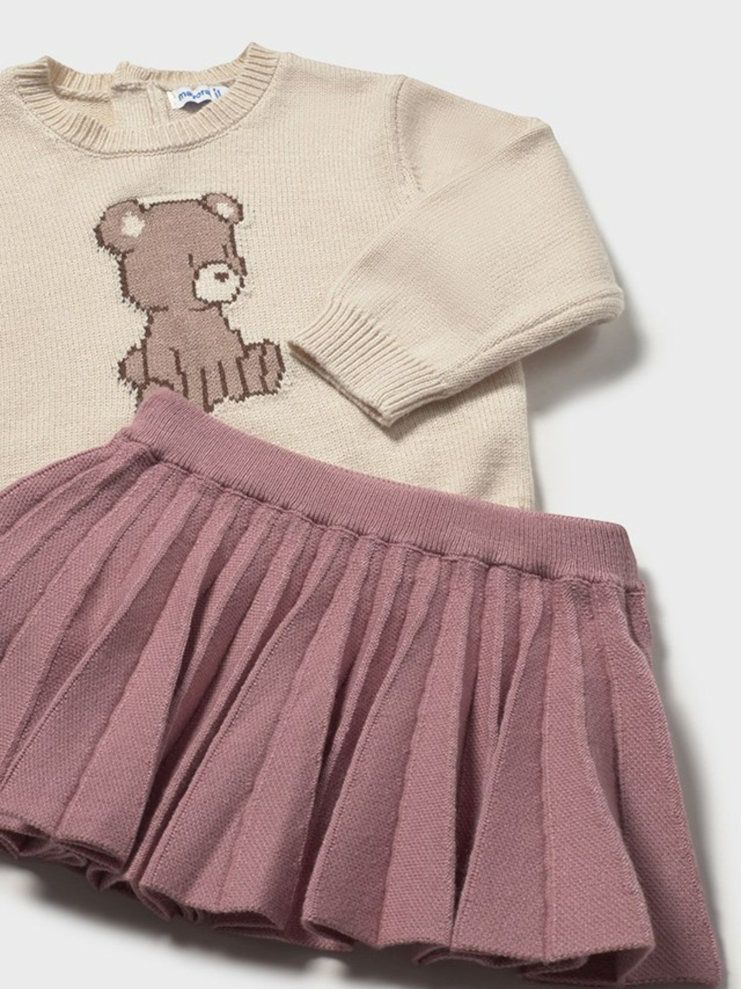 Completo gonna tricot Bimba Rosa 2925/16 -  NANU' BABY
