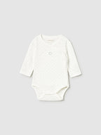 Ecru Long Sleeve Underwear Bodysuit 2712