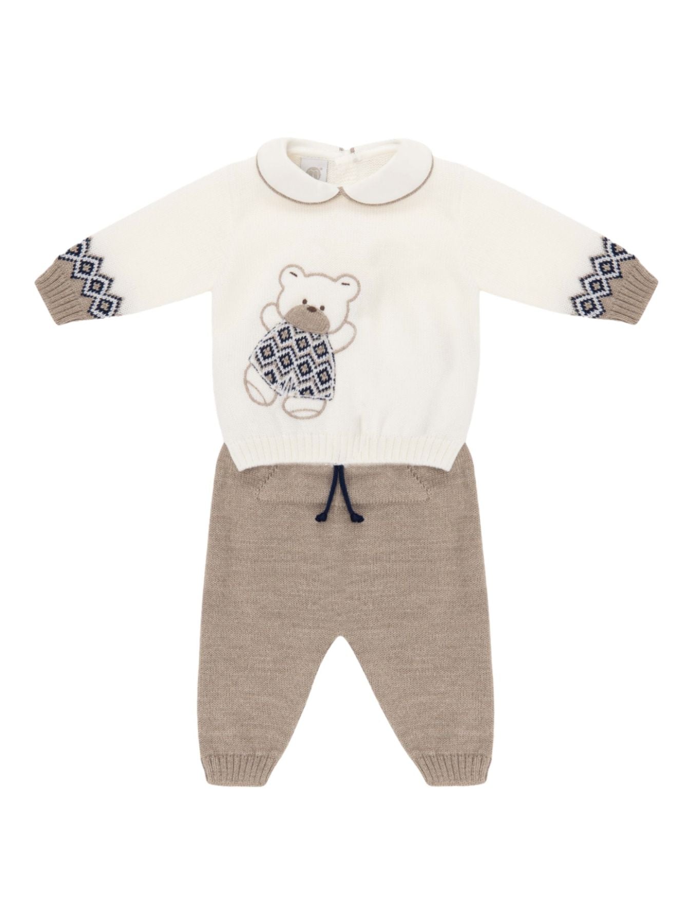 Completo nascita Orsetto Neonato VANIGLIA IB5150 -  NANU' BABY