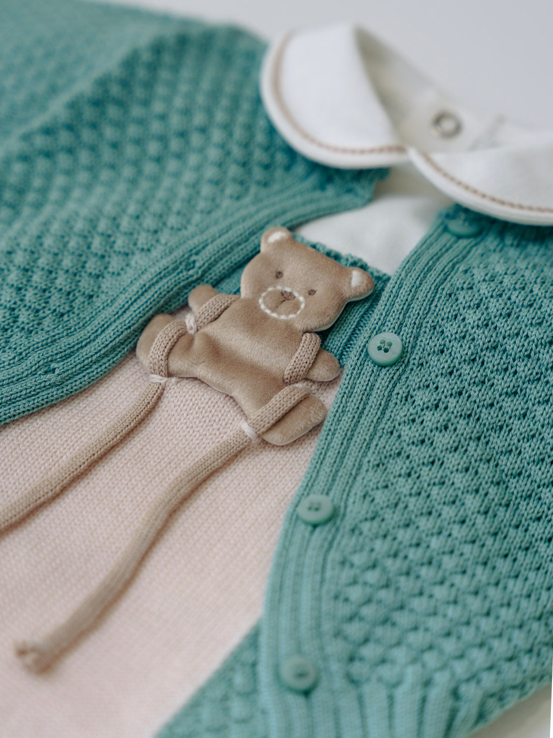 Completo nascita Mongolfiera Neonato VERDE IN5731/V -  NANU' BABY