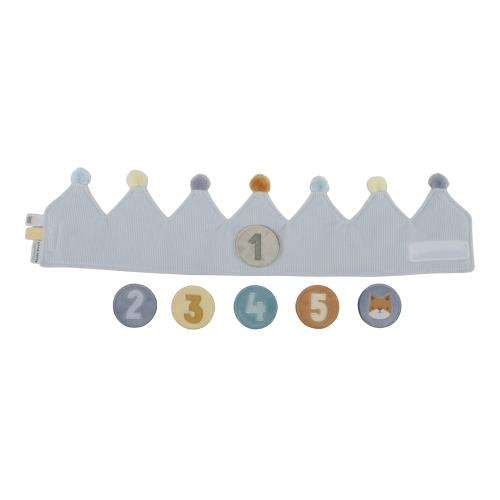 Corona di compleanno con numeri blu - LD4516