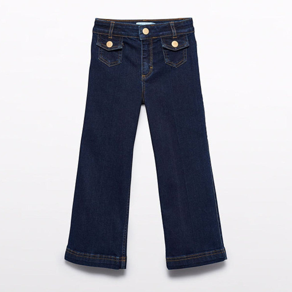 Pantalone denim palazzo Bimba Blu 5722/5 -  NANU' BABY