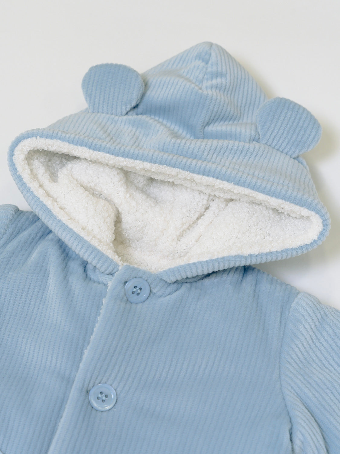 Cappottino con Cappuccio Orsetto Bimbo CIELO IN5940/C -  NANU' BABY