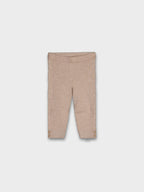 Baby Girl's Knit Leggings, Beige 10015/61