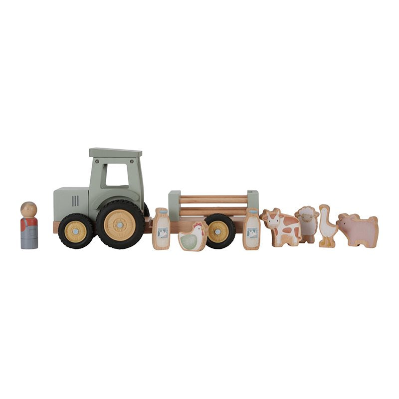 Trattore con rimorchio - Piccola fattoria  MULTICOLORE LD7149