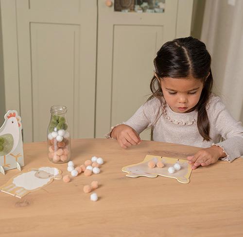 Set di bricolage Pom-pom Piccola fattoria  MULTICOLORE 125667 -  NANU' BABY