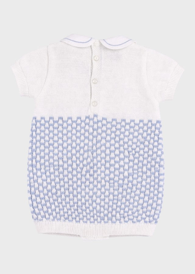 Hellblauer Teddy-Kurzstrampler EK5722/C